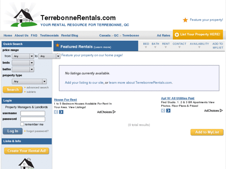 www.terrebonnerentals.com