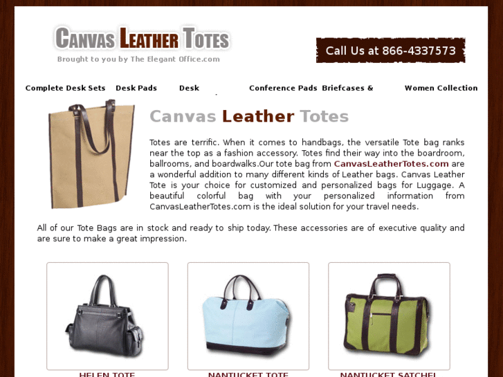 www.canvasleathertotes.com