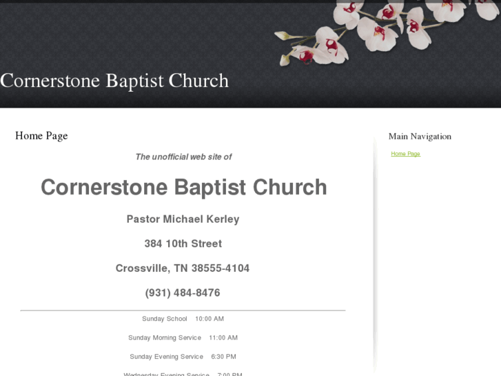 www.cornerstonebaptistchurch.ws