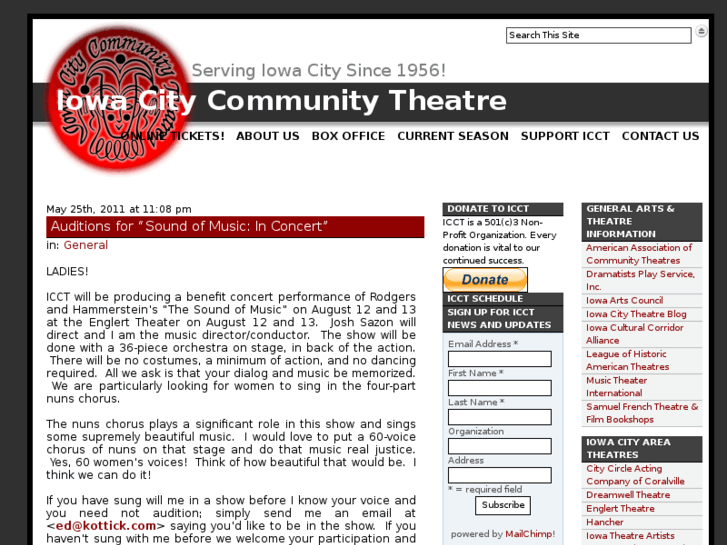 www.iowacitycommunitytheatre.com