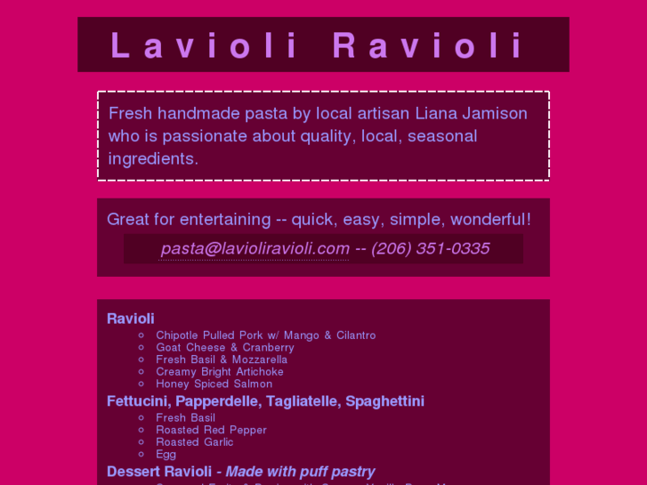 www.lavioliravioli.com