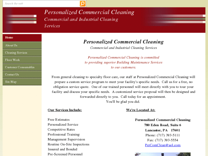 www.personalizedcommercialcleaning.com