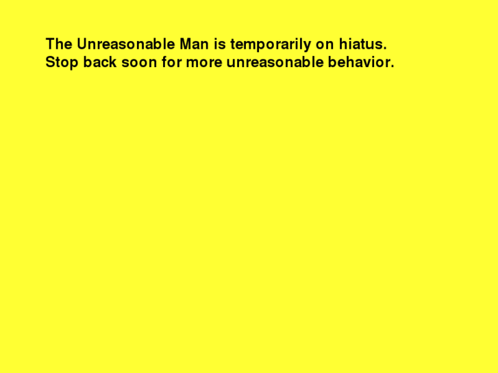 www.theunreasonableman.com