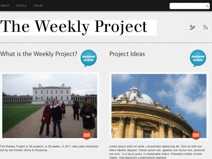 www.theweeklyproject.net