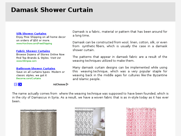 www.damaskshowercurtain.com