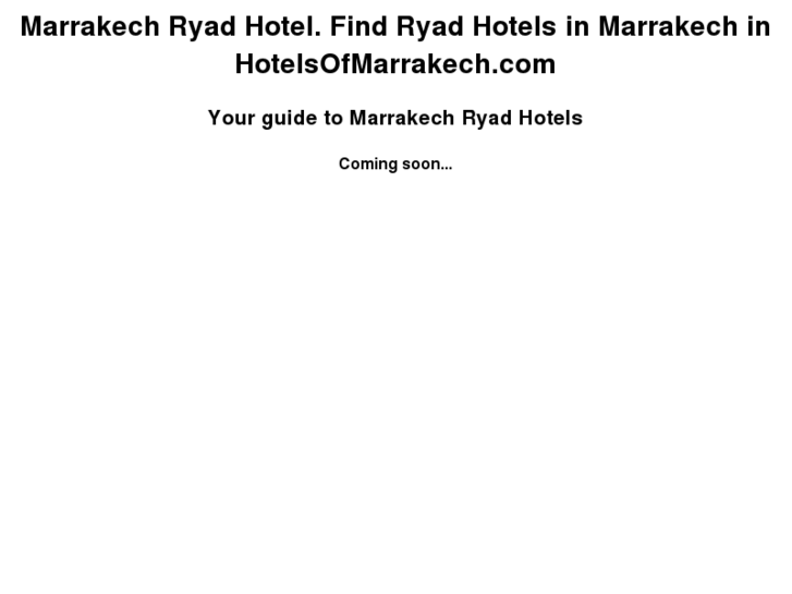 www.hotelsofmarrakech.com