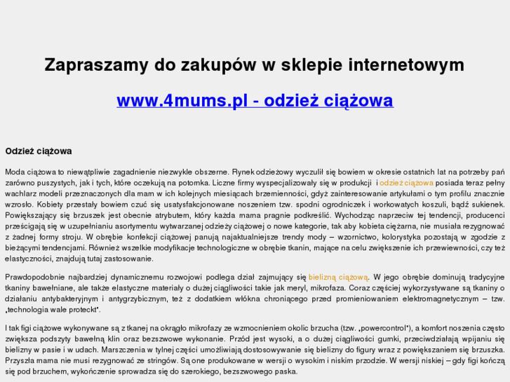 www.odziezciazowa.info