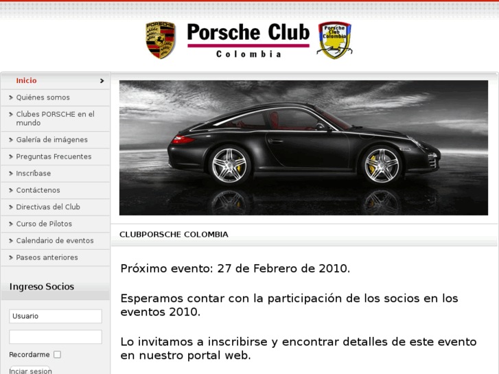 www.porscheclubcolombia.com