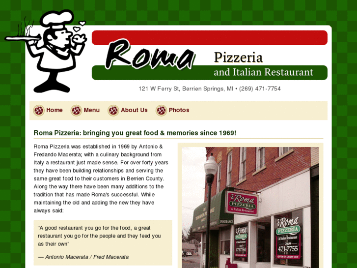 www.roma-pizzaria.com