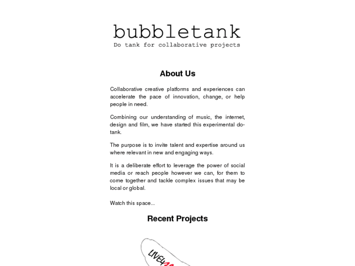 www.thebubbletank.org