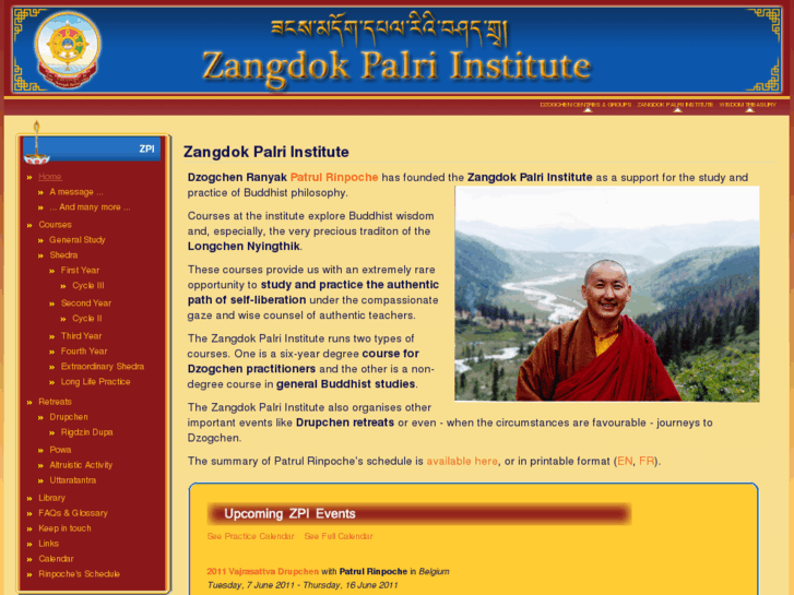 www.zangdokpalriinstitute.org