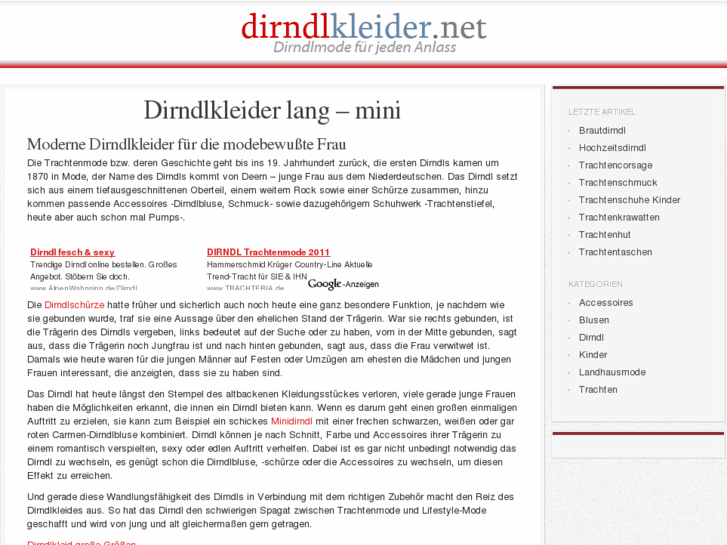 www.dirndlkleider.net