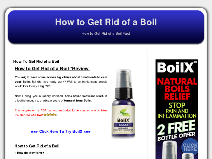 www.howtogetridofaboil.com