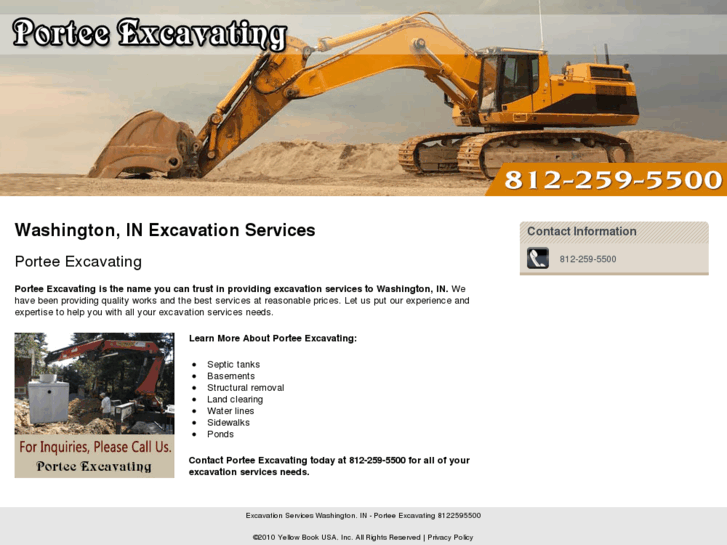 www.porteeexcavating.com