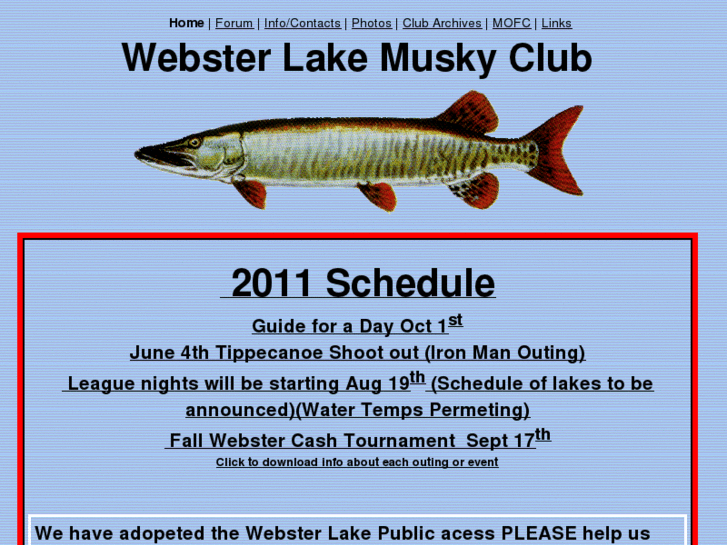 www.websterlakemuskyclub.net