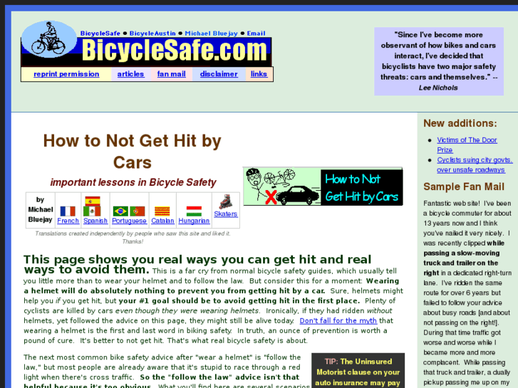 www.bicyclesafe.com