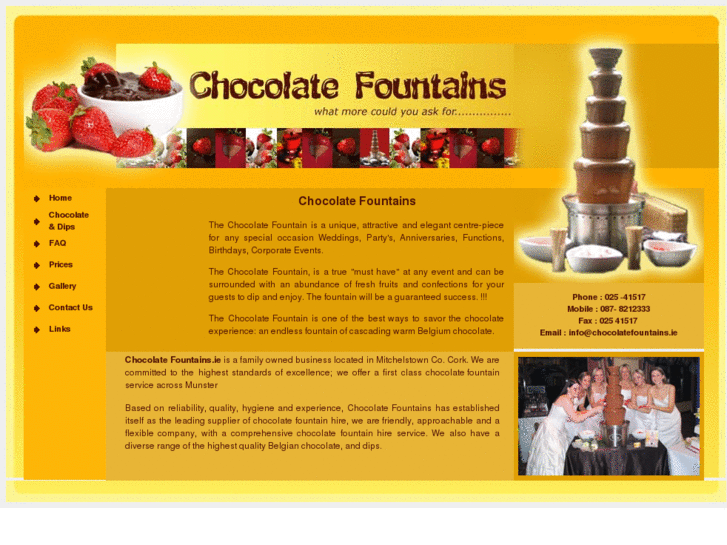 www.chocolatefountains.ie