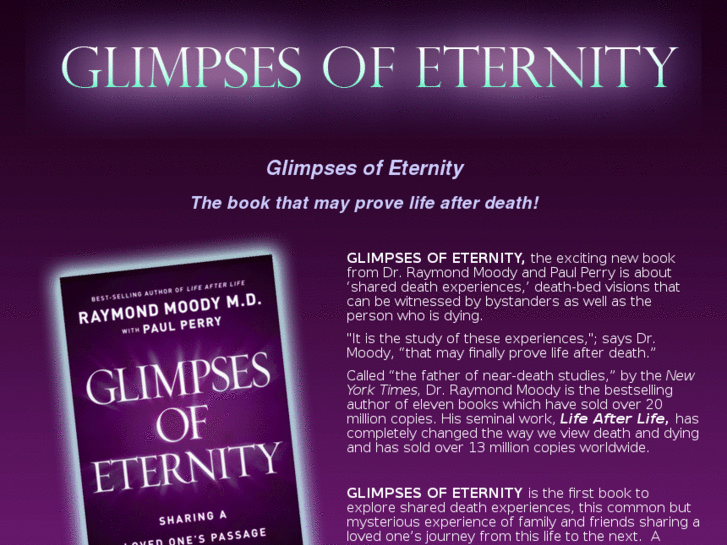 www.glimpsesofeternity.com