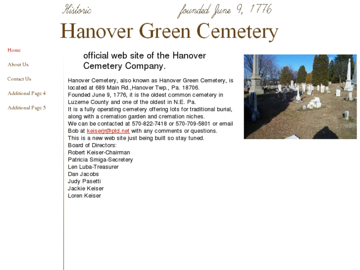 www.hanovergreencemetery.net