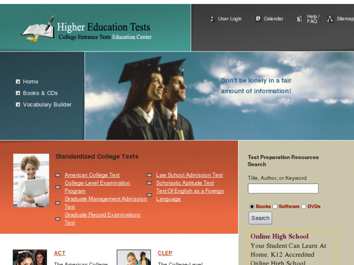 www.highereducationtests.com