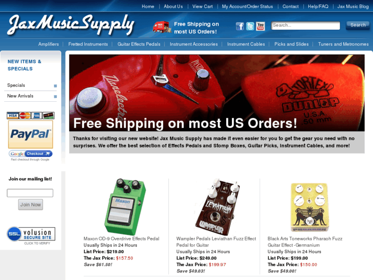 www.jaxmusicsupply.com