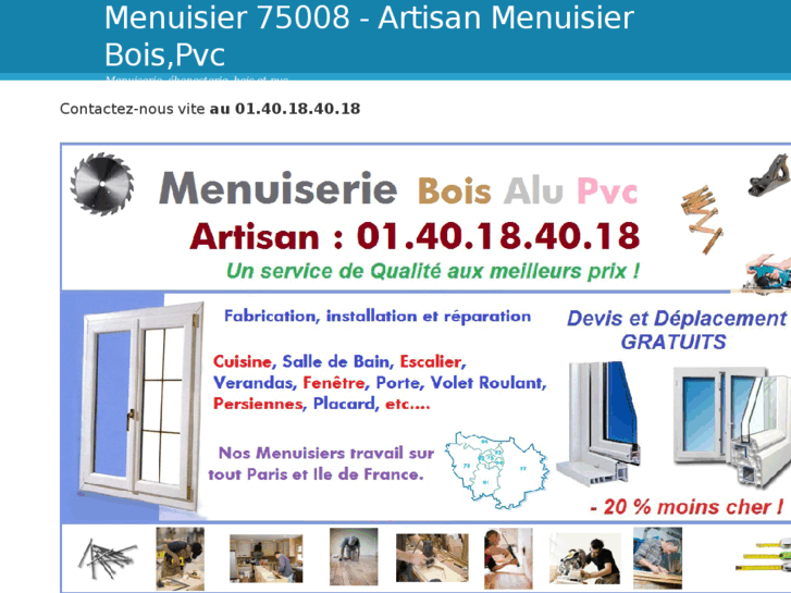 www.menuisier75008.com