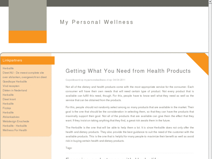 www.mypersonalwellness.nl