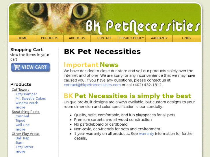 www.bkpetnecessities.com