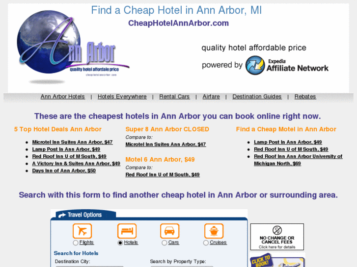 www.cheaphotelannarbor.com