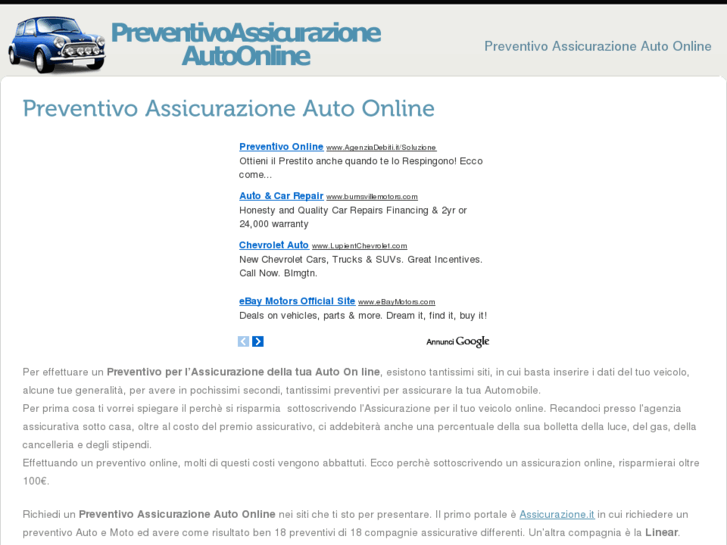 www.preventivoassicurazioneautoonline.com