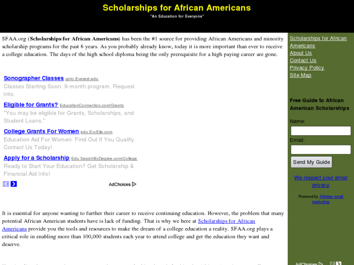 www.scholarshipsforafricanamericans.org