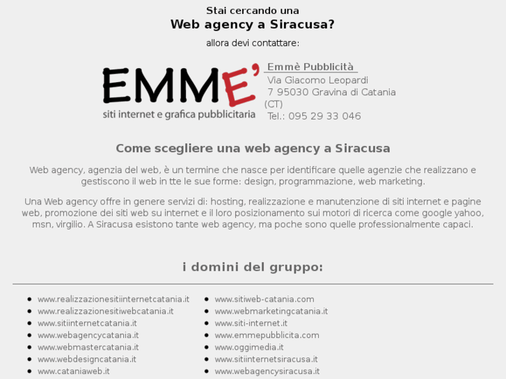 www.webagencysiracusa.it