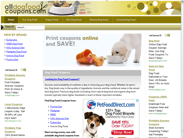 www.alldogfoodcoupons.com