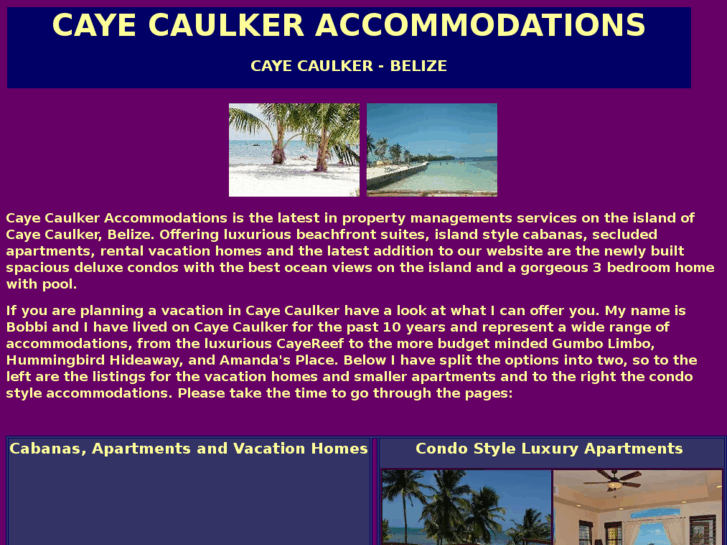 www.cayecaulkeraccommodations.com