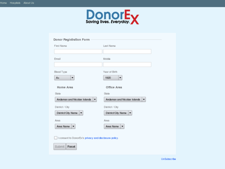 www.donorex.com