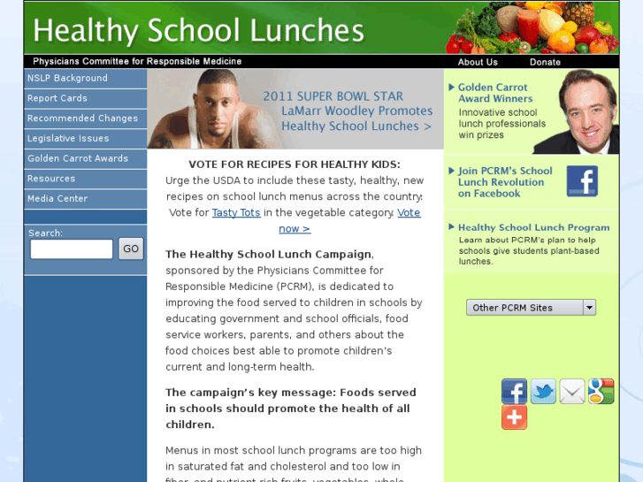 www.healthyschoollunches.org