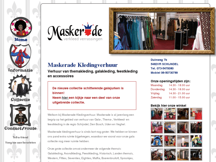 www.maskeradekledingverhuur.nl