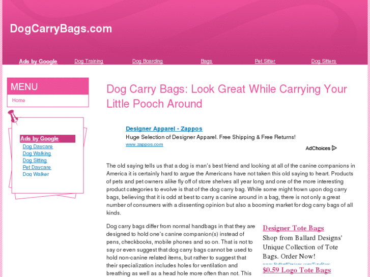 www.dogcarrybags.com