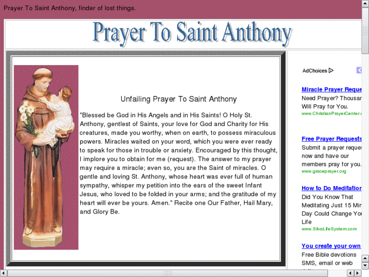 www.praytosaintanthony.com