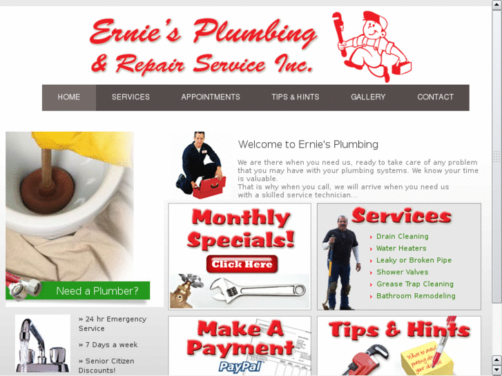 www.erniesplumbinginc.com