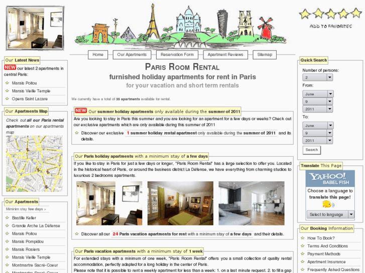 www.paris-room-rental.com