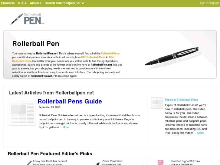 www.rollerballpen.net