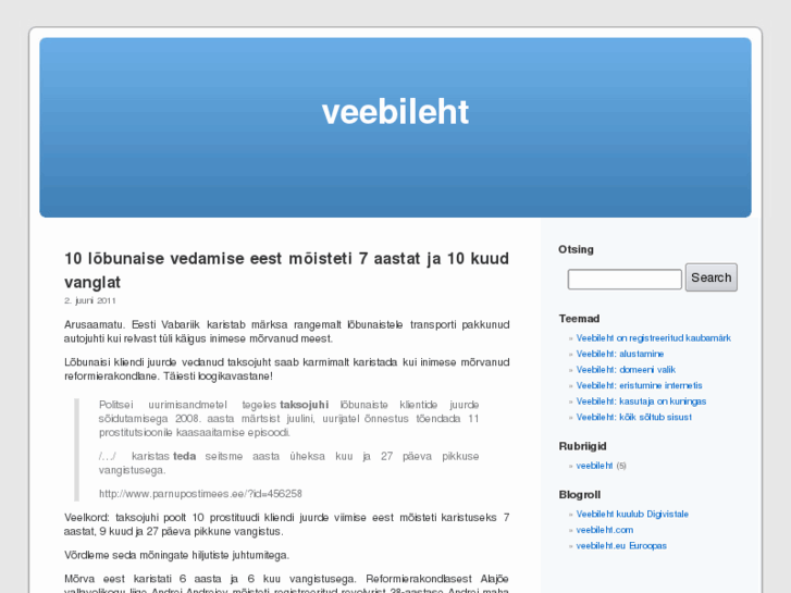 www.veebileht.ee