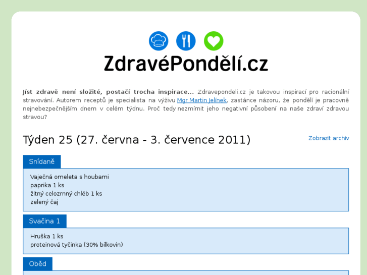 www.zdravepondeli.cz