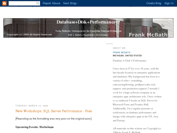 www.databasediskperf.com
