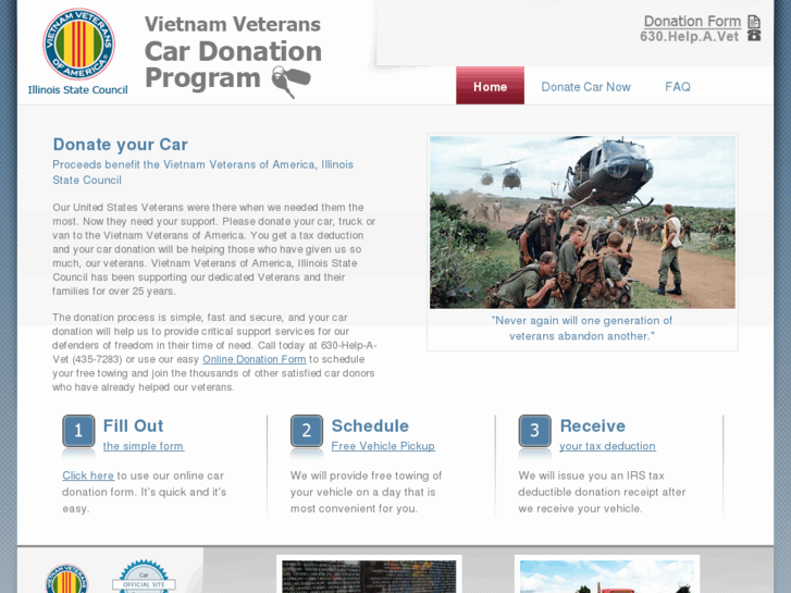 www.vietnamveteranscardonation.com