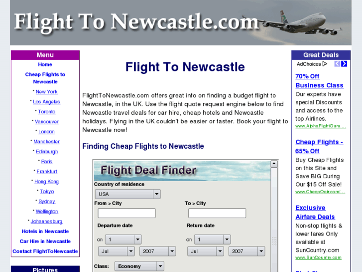 www.flighttonewcastle.com