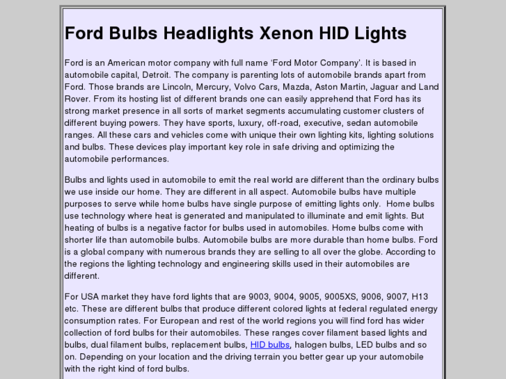 www.fordbulb.com