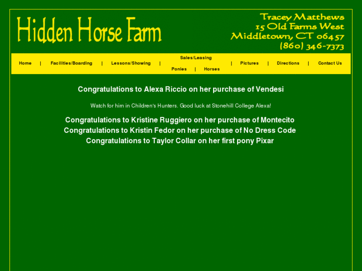 www.hiddenhorsefarm.net