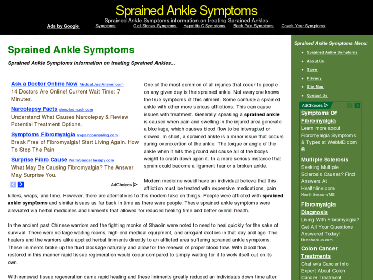 www.sprainedanklesymptoms.com